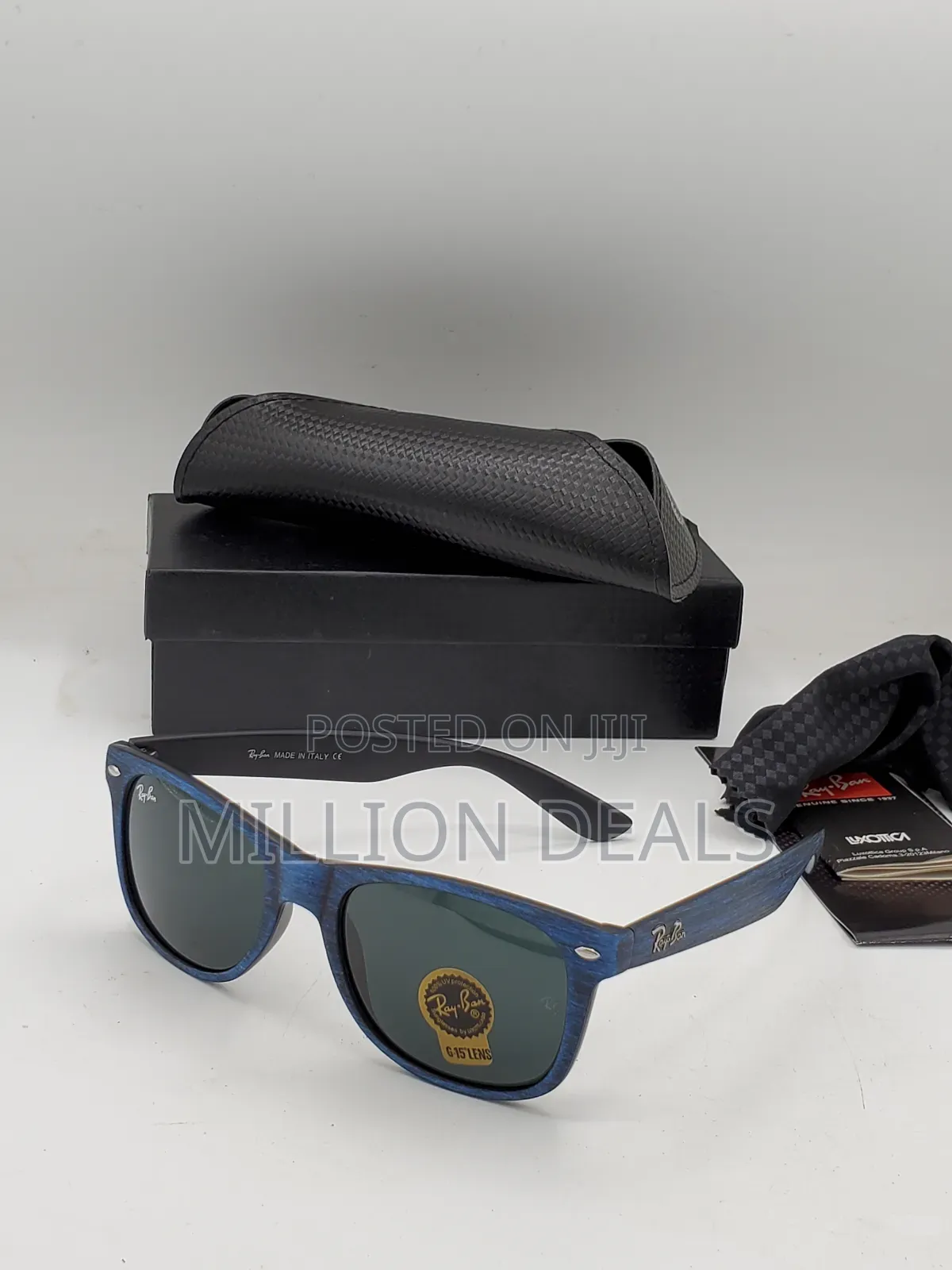 Pattern Blue 2025 Rayban Wayfarer Sunglasses
