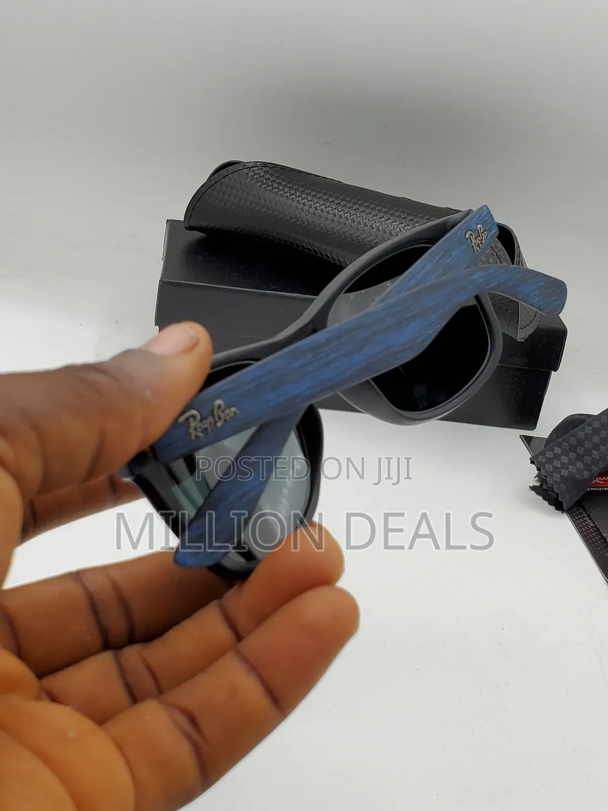 Pattern Blue 2025 Rayban Wayfarer Sunglasses