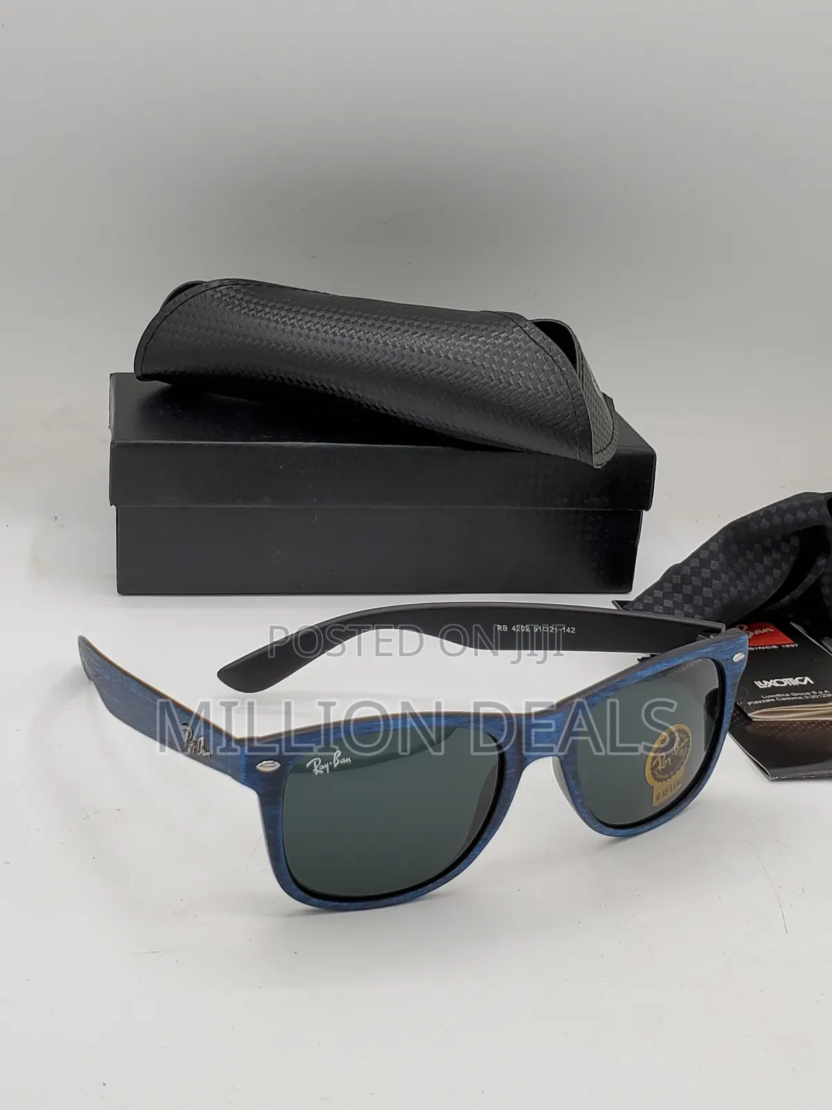 Pattern Blue 2025 Rayban Wayfarer Sunglasses