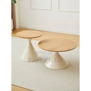 2 in 1 Wooden Top Center Table
