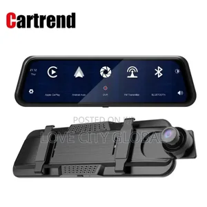 10" Car Dvr Carplay Wifi Gps Dual Len Touchscreen Dashcam.