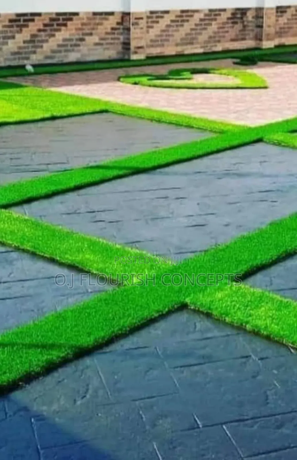 Unblemished Stamped Concrete Flooring