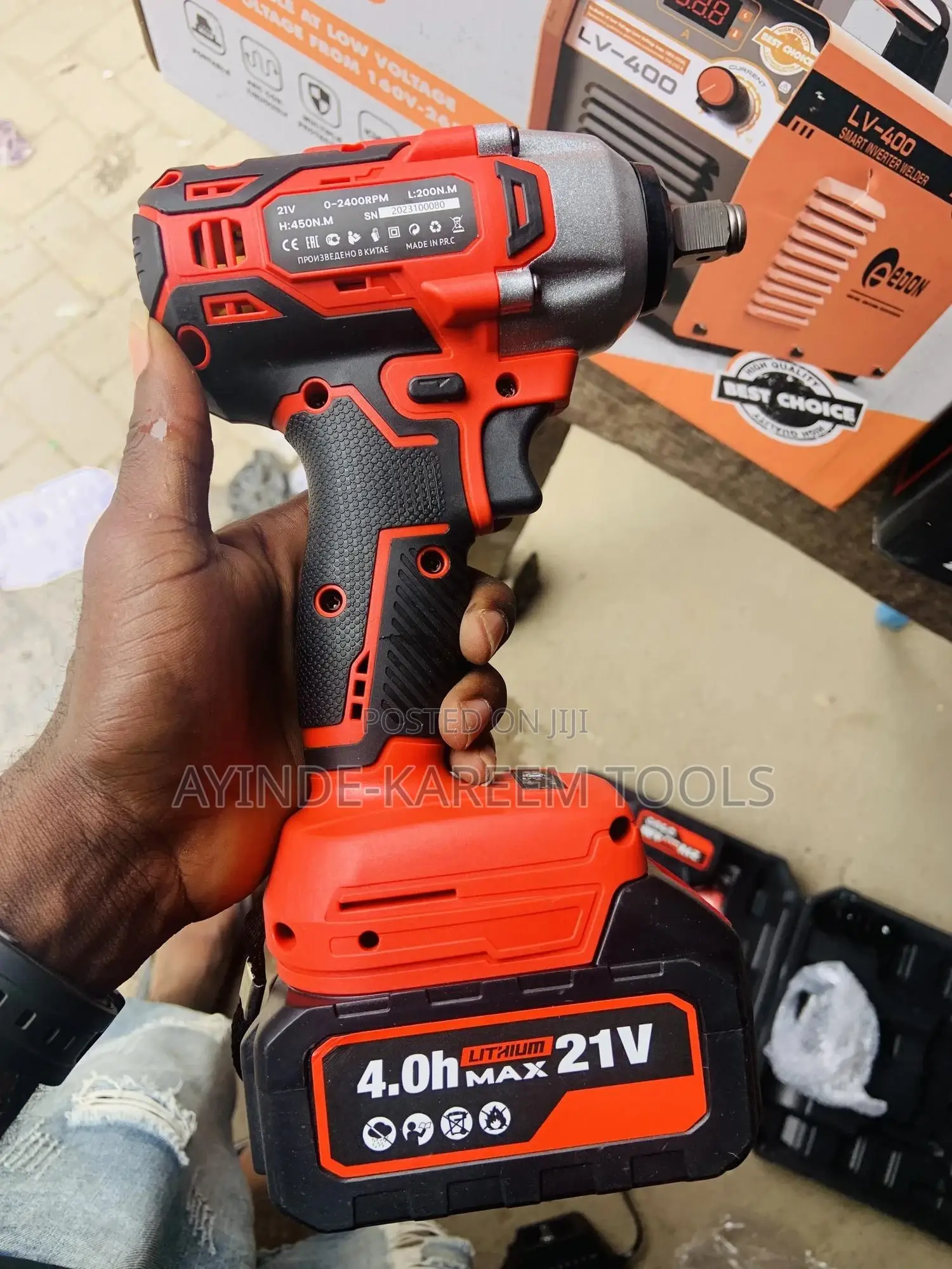 Cordless Impact Wrench Machine 21v