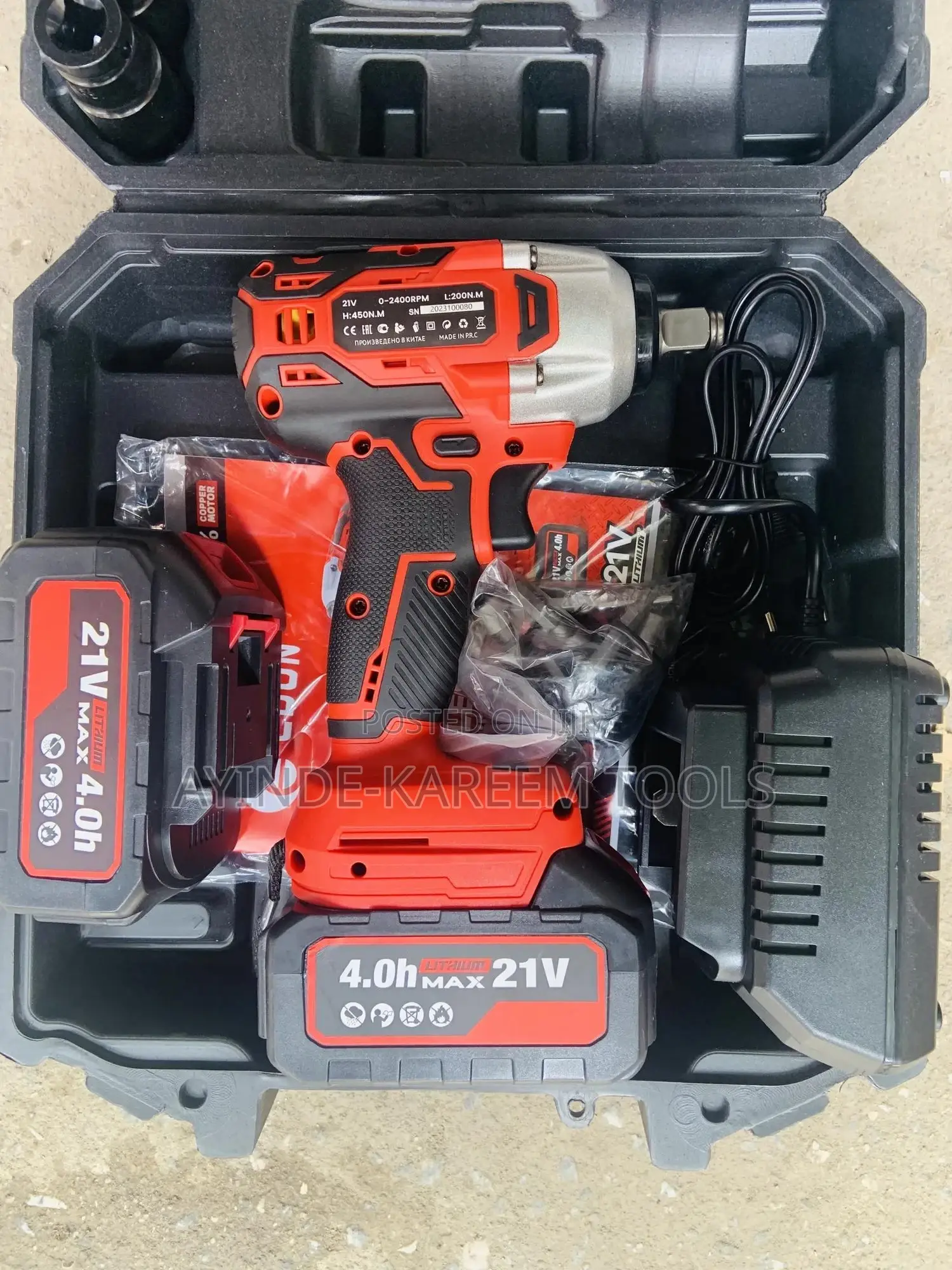 Cordless Impact Wrench Machine 21v