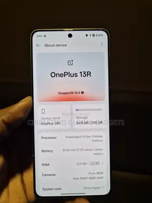 New OnePlus 13R 256 GB Black