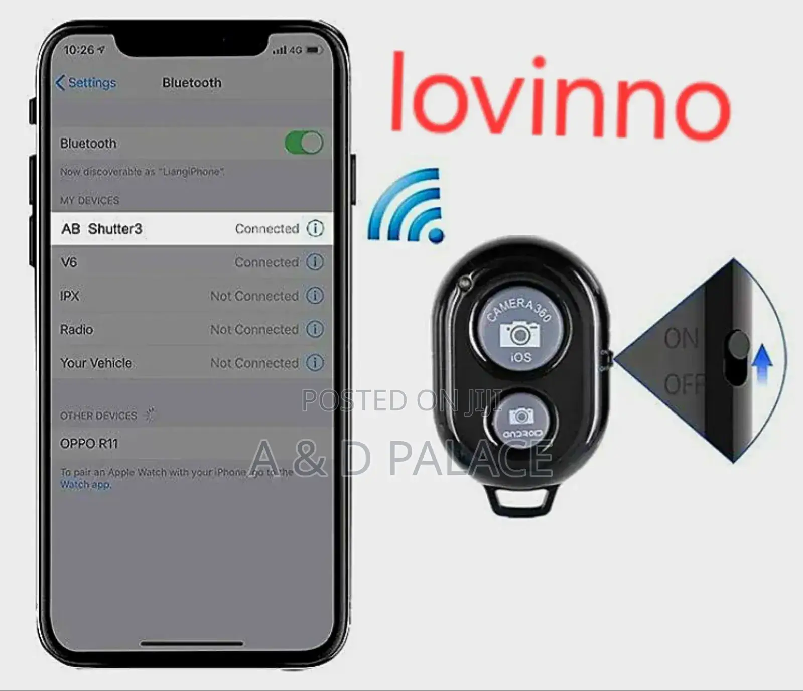 Bluetooth Remote Control Shutter for Smartphones