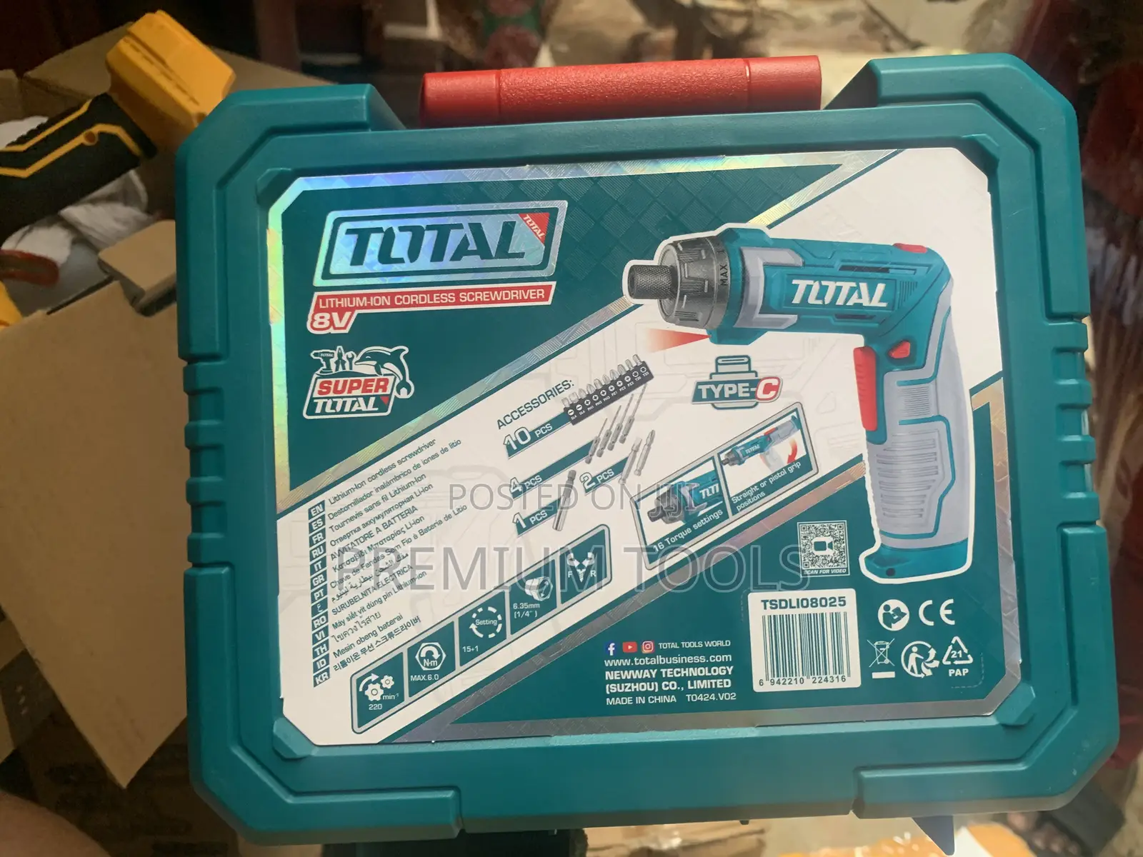 Total 8v 17pcs Screwdriver