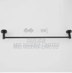 Black Single Towel Rail Bathroom,Toilet Hanger