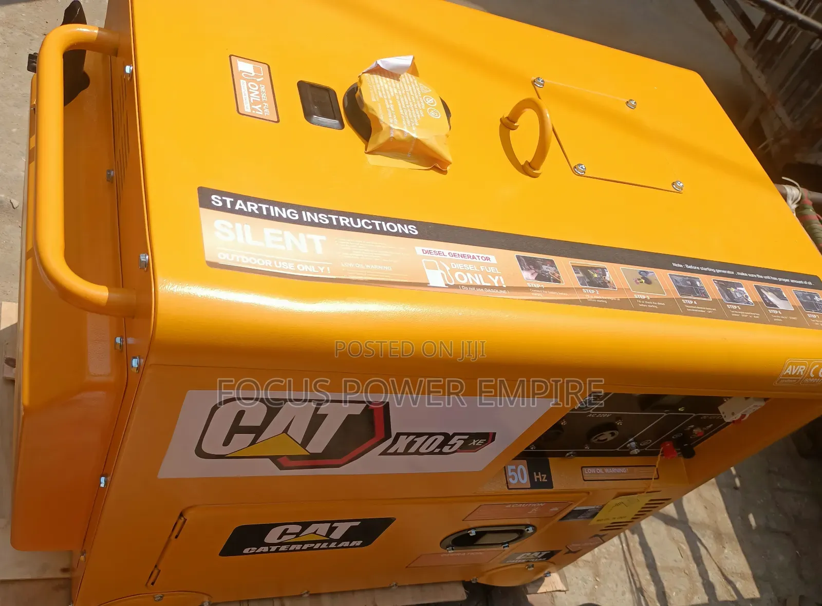 Original 10.0kva Cat Diseal Gen Soundproof % Copper Coil