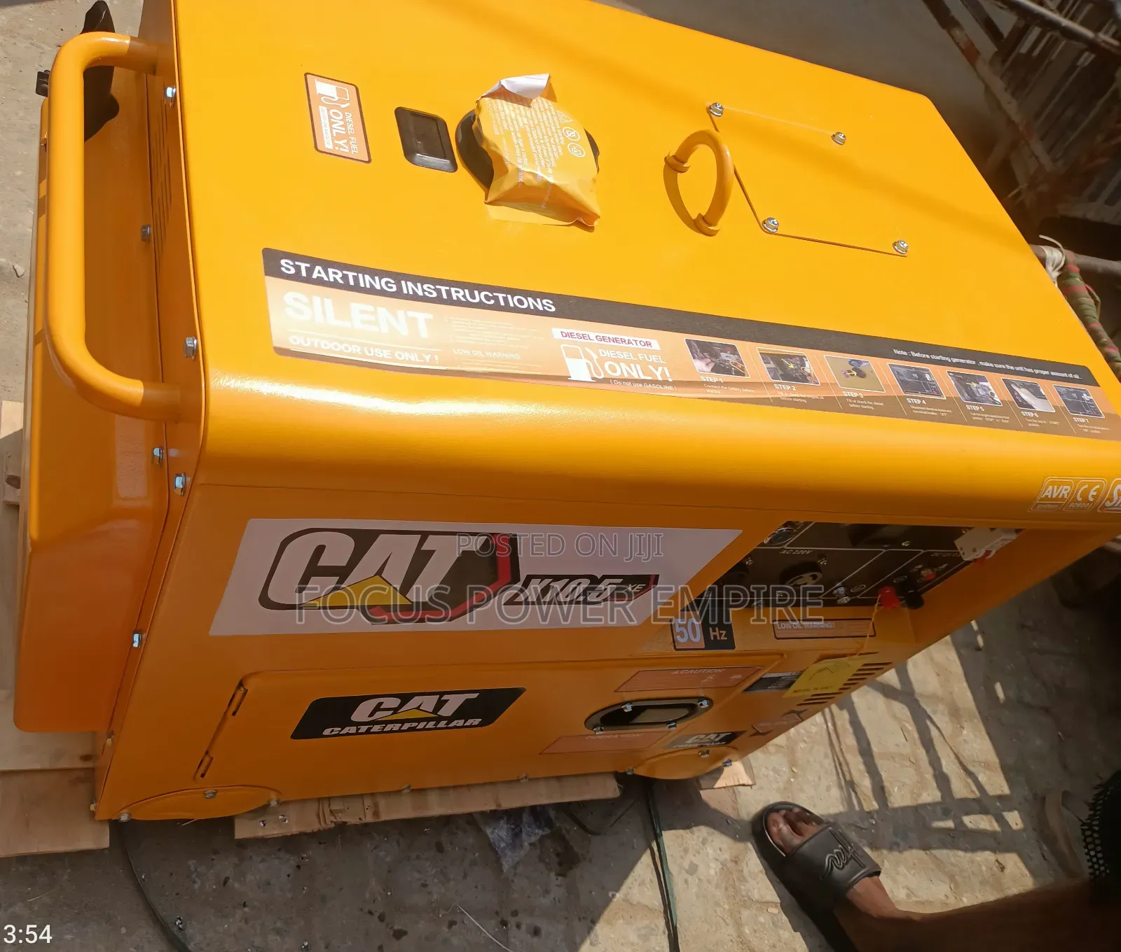 Original 10.0kva Cat Diseal Gen Soundproof % Copper Coil