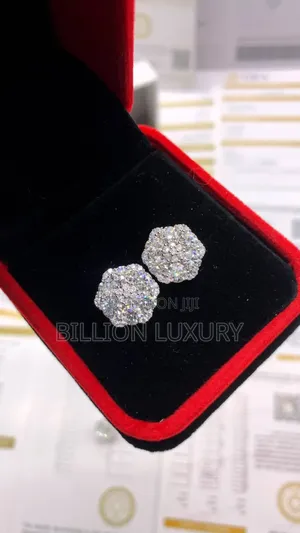 Photo - Trending Unisex VVS Moissanite Diamond Earrings