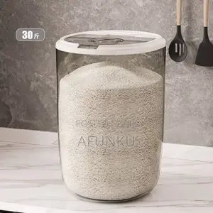 30kg Thick Acrylic Rice Container