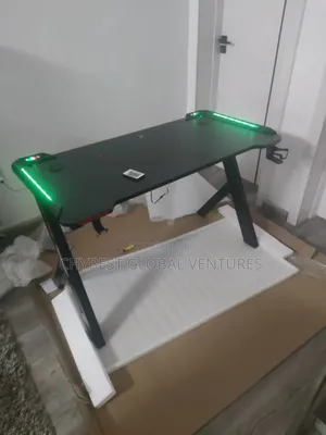 Electric Adjustable Table With RGB Lights