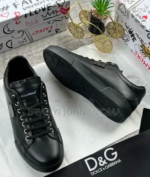 Exclusive Luxury Dolce and Gabbana Black Shoe