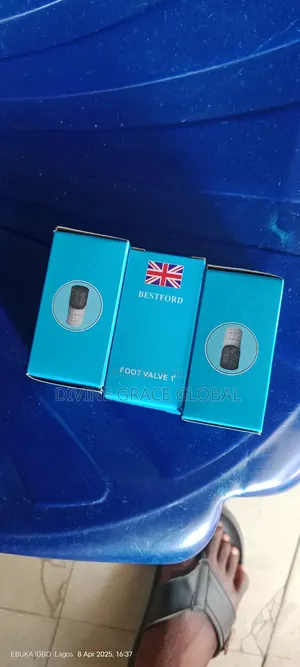Black and White Foot Valve