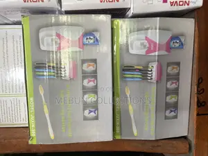 Toothpaste Dispenser With Toothbrush Holder
