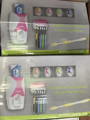 Toothpaste Dispenser With Toothbrush Holder