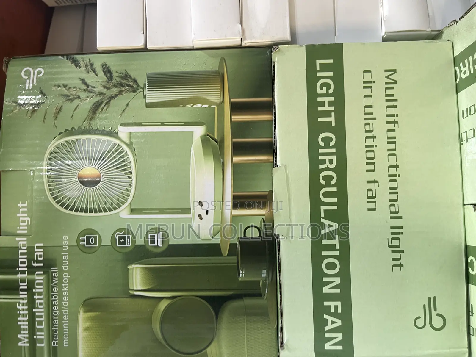 Rechargeable Circular Fan With Light