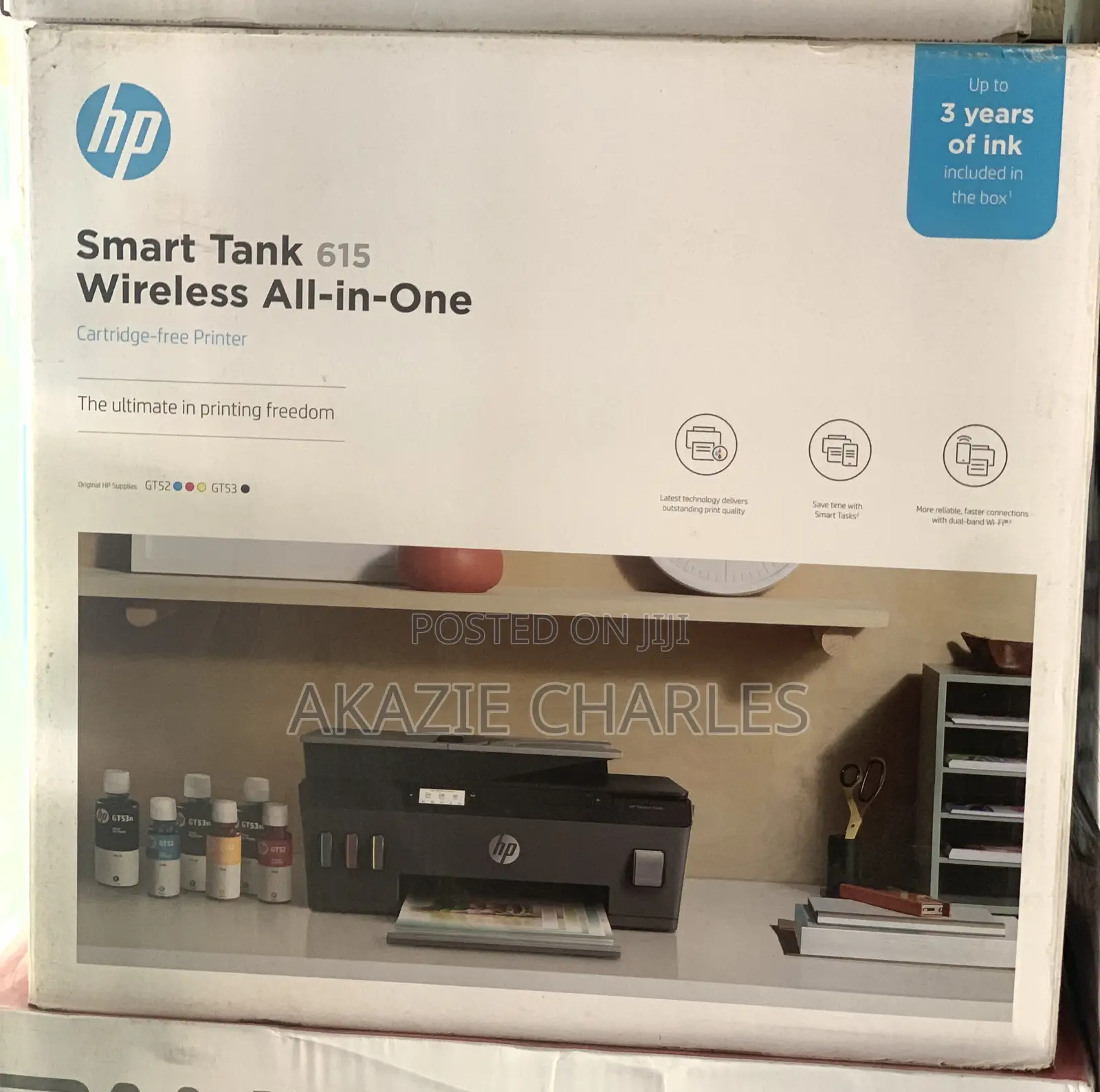 HP Smart Tank All in One Wirless Printer 615