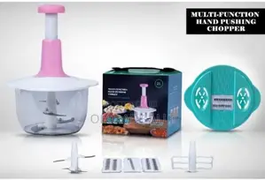 Manual Hand Pat Food Processor With Vegetable Slicer