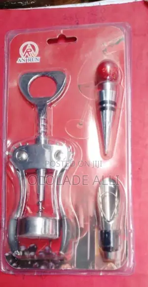 3 in 1 Stainless Steel Wine Opener,Wine Stopper and Pourer