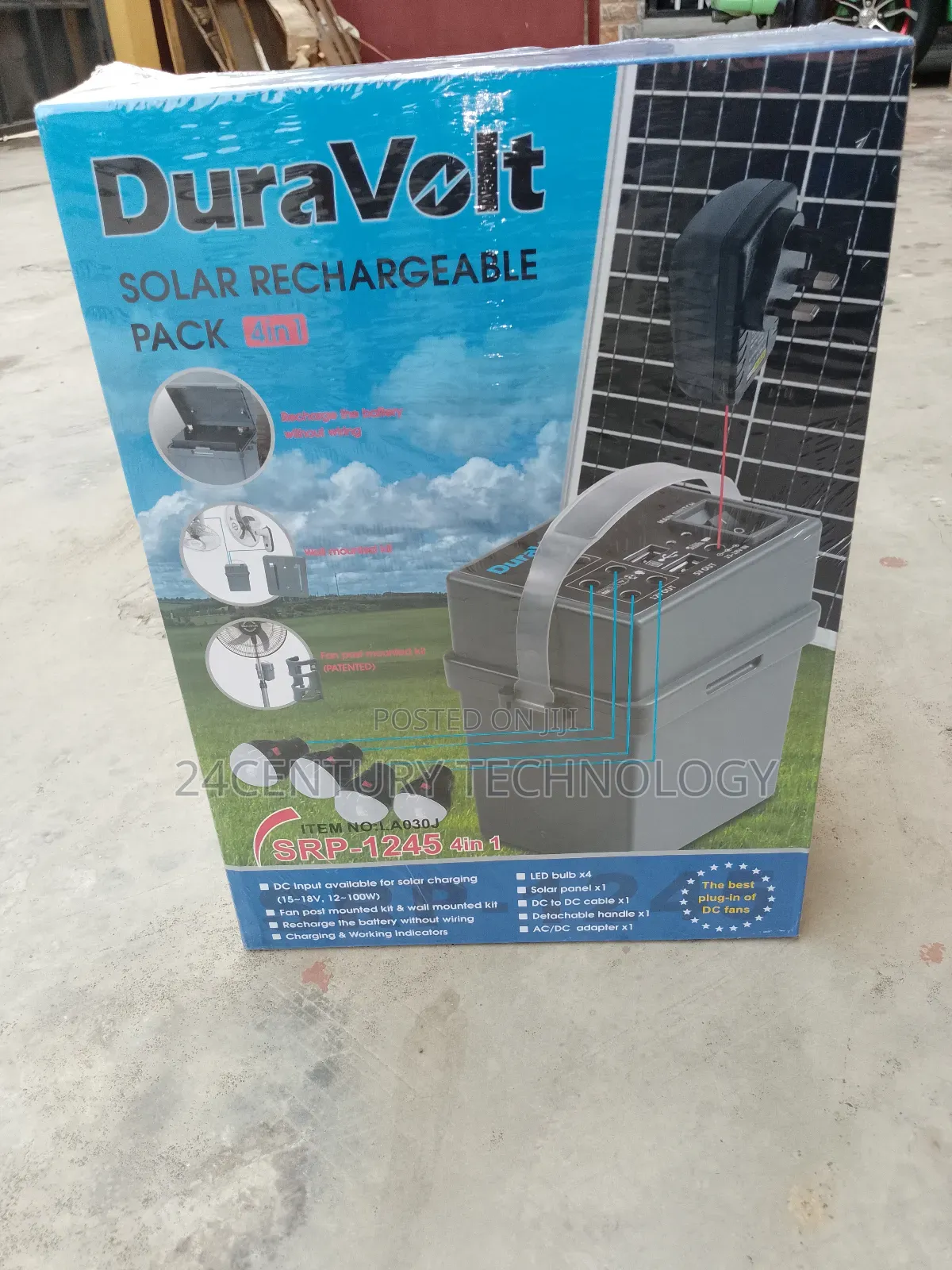 Recharge With Duravolt 4-in-1 Solar Pack
