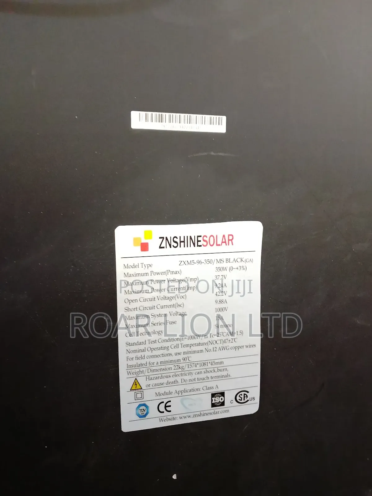 350w Znshinesolar Panels 60cells