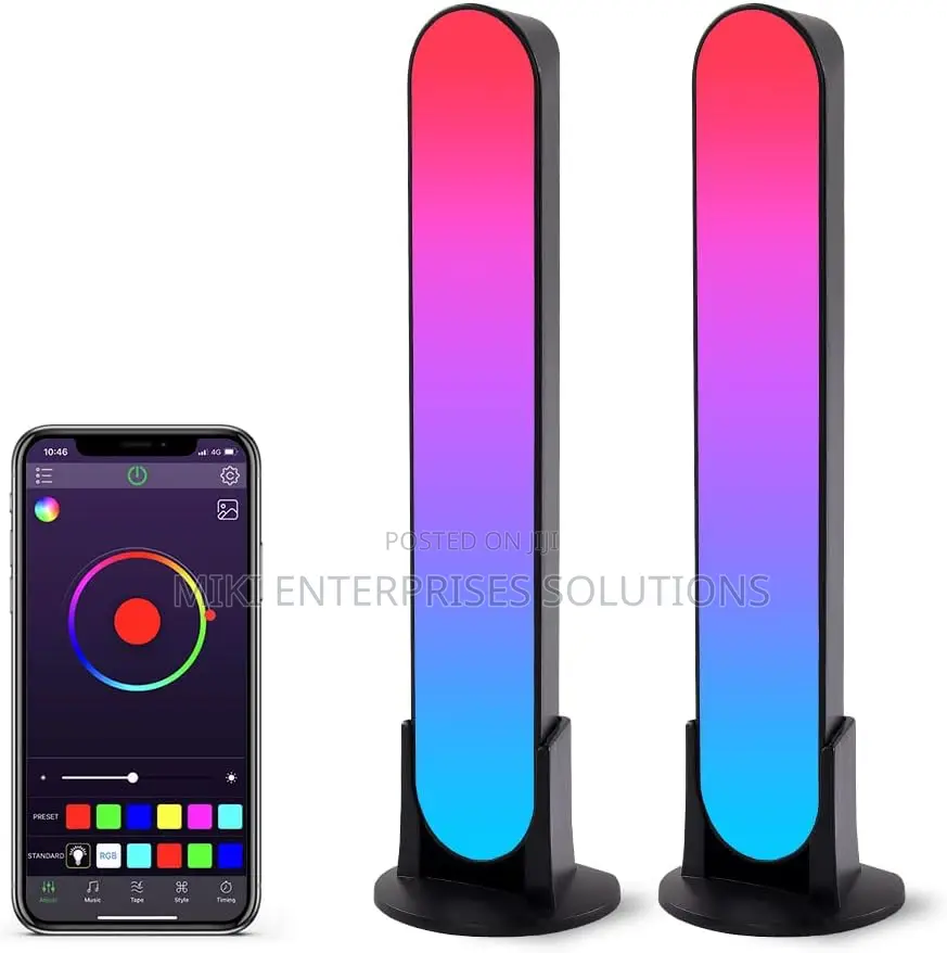 Smart Led Light Bar, 2pcs Rgbic Smart Led Lamp