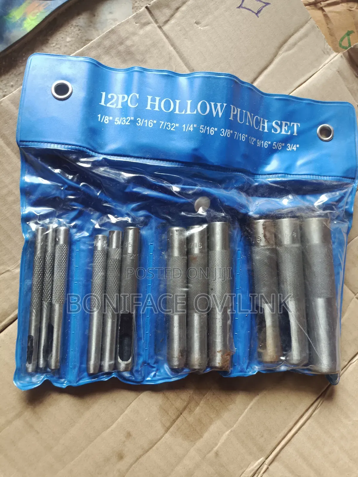 Hollow Punch Set ( 1⁄8" To 3⁄4" )