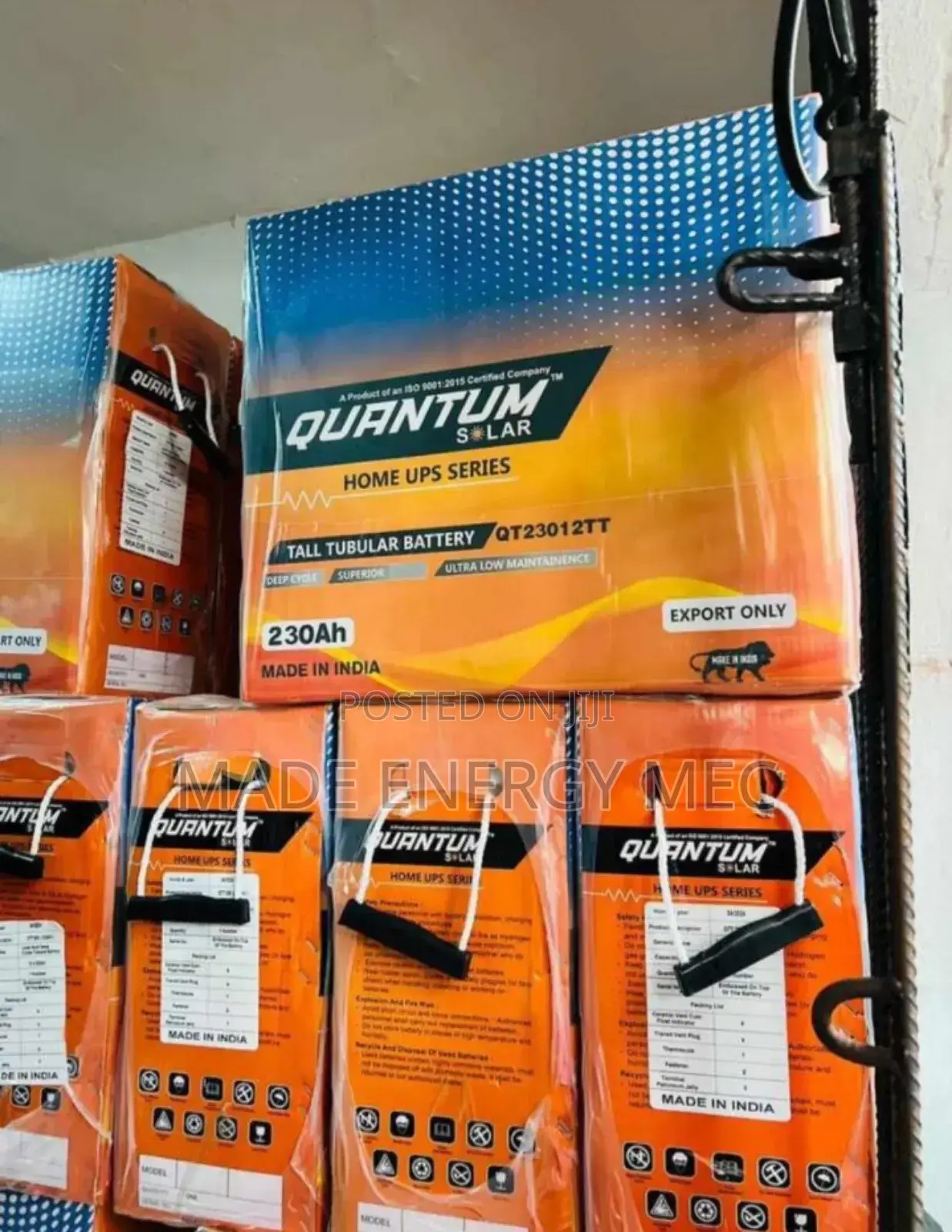 Quantum Tall Tubular Battery 240ah