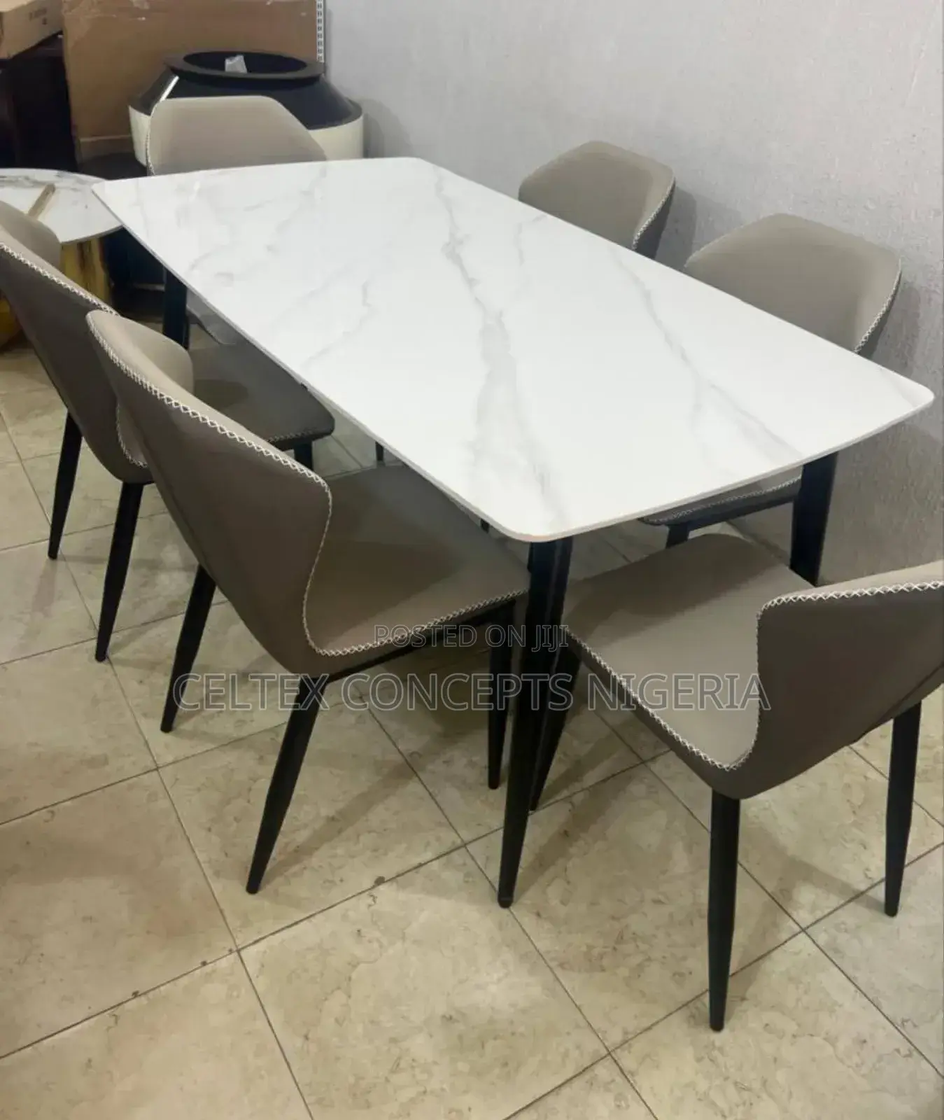 Marble Dining With 6 Chairs