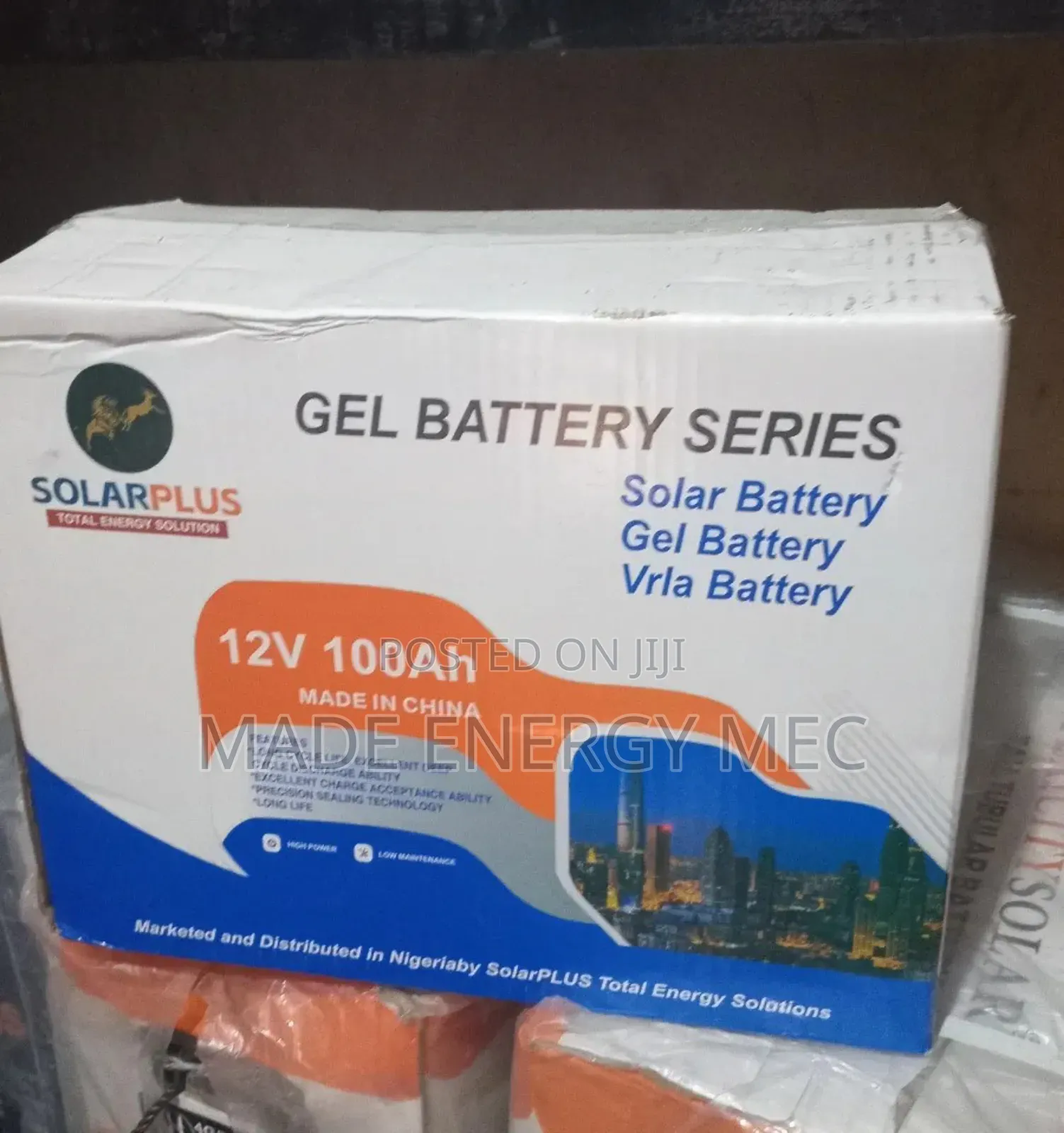 Solar Plus Gel Battery 100ah