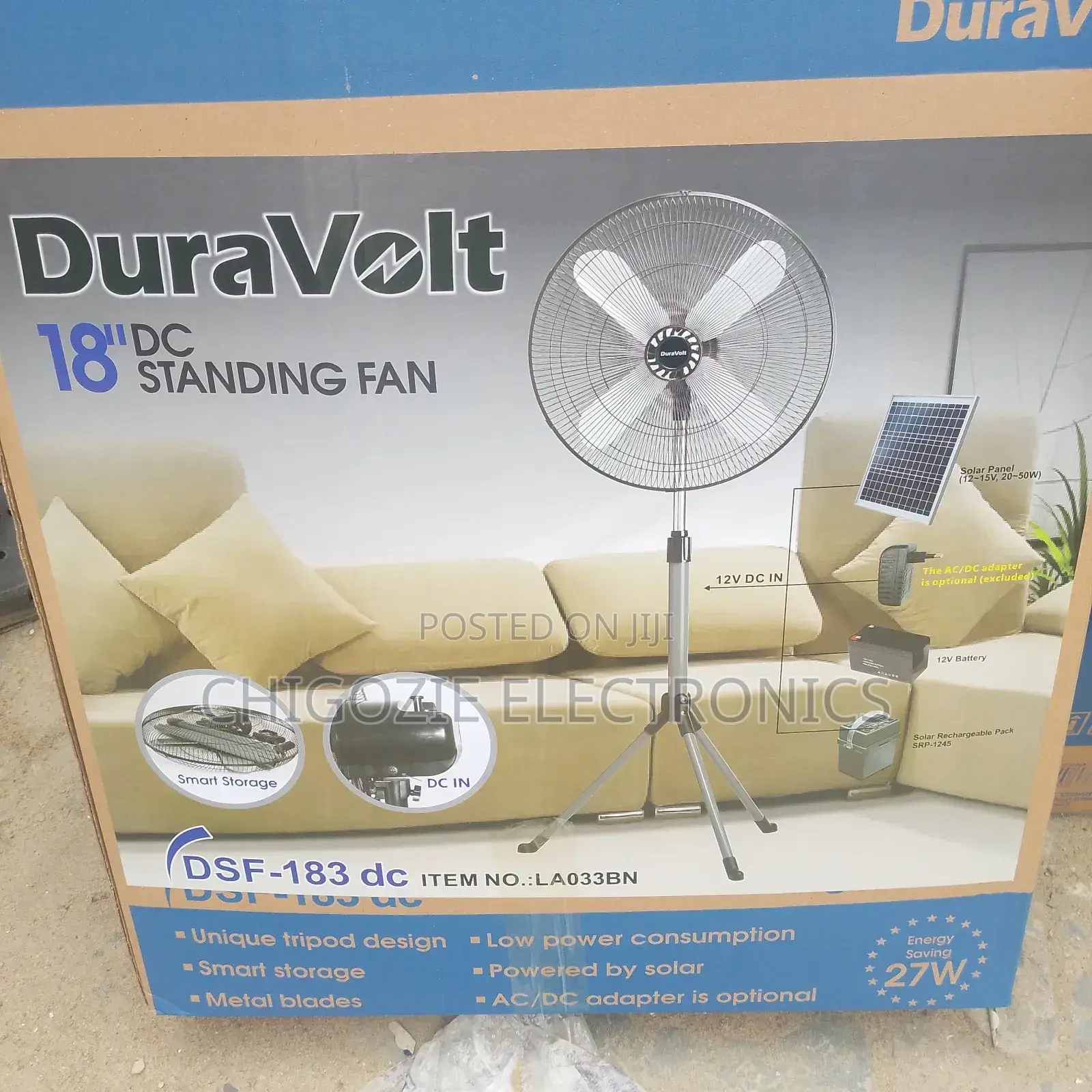 Duravolt 18inches Dc Fan