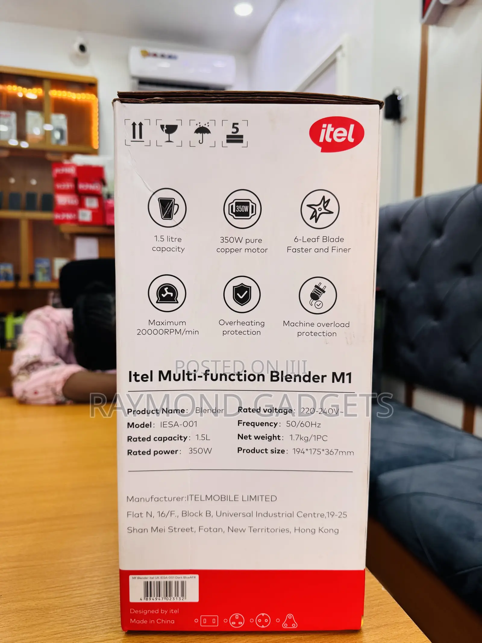 Itel Multifunction Blender M1 (Iesa-001) - Easy To Clean