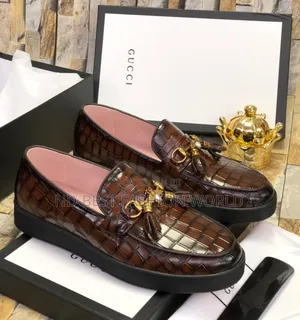 Versace Leather Flat Shoes