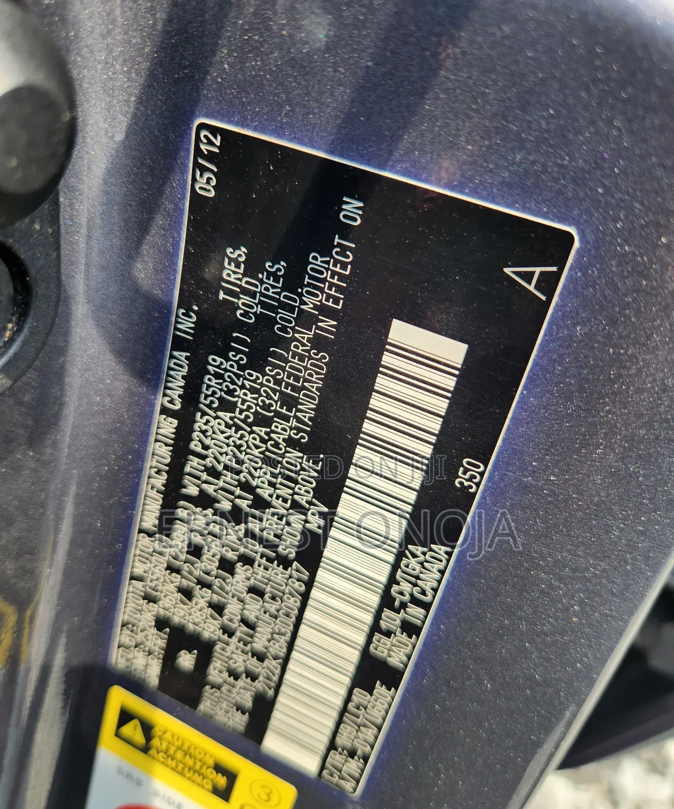Lexus RX 350 2012 Gray