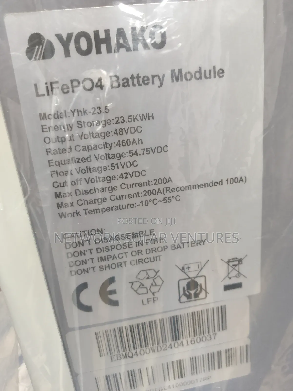 Yohako Lithium Battery 23.5kwh