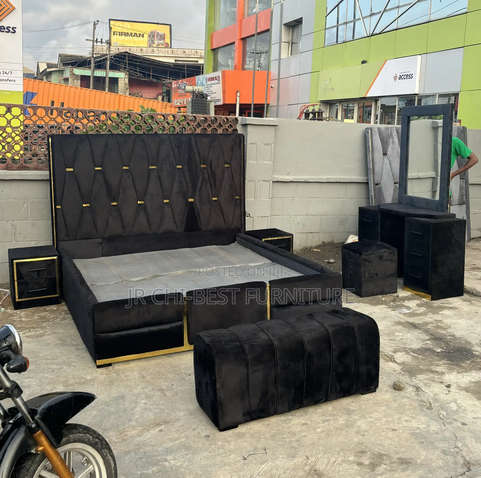 Well-Made Quality Upholstery Padded HDF 6 by 6 Bed Frame