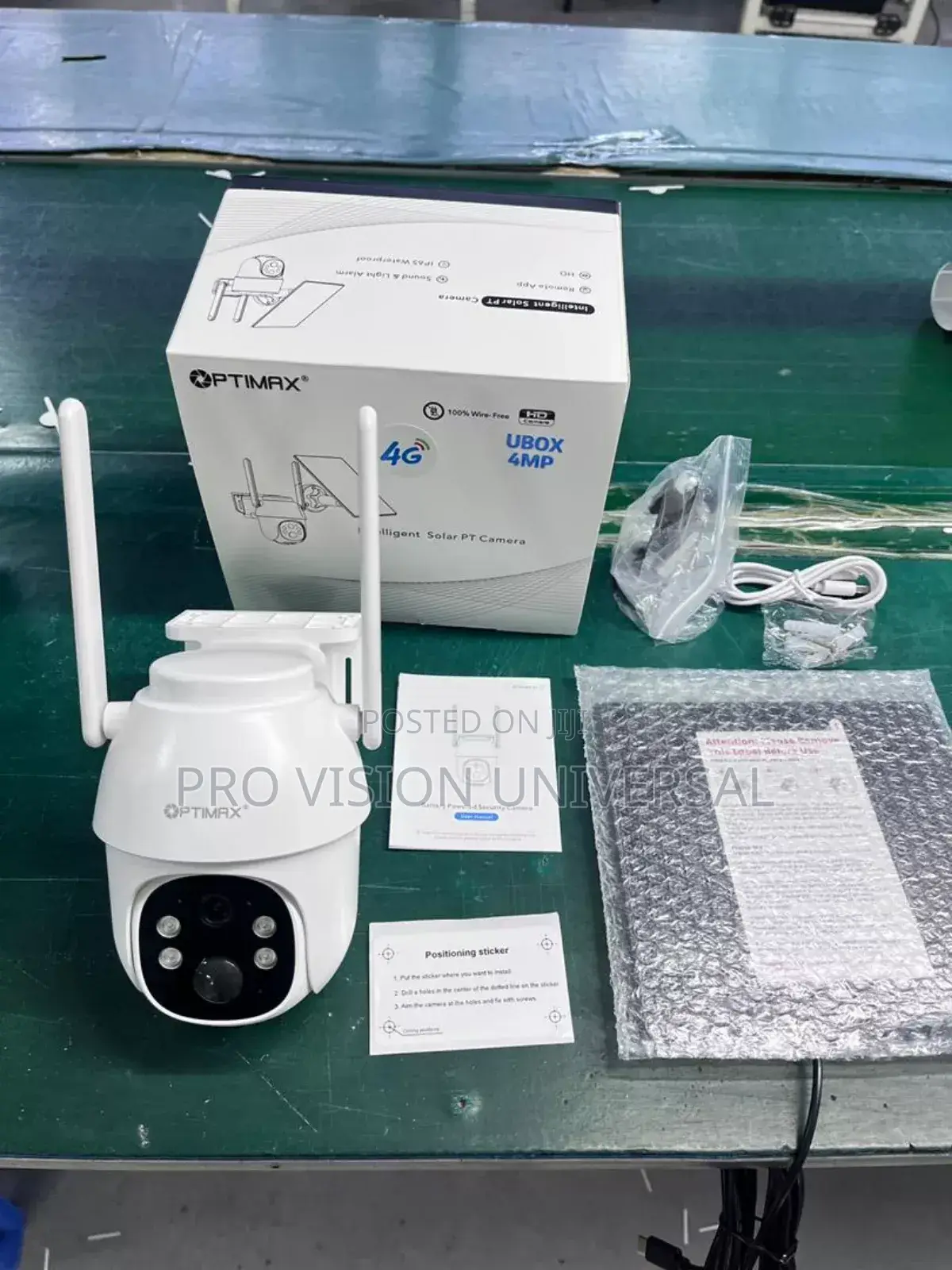 Solar Camera Mini Ubox PTZ Single Lens 4 Mega Pixel