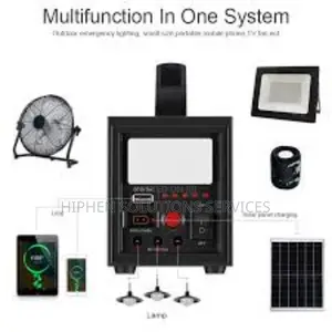 Solar Powered Generator With Dc/Usb Outlets,Led Flashlight