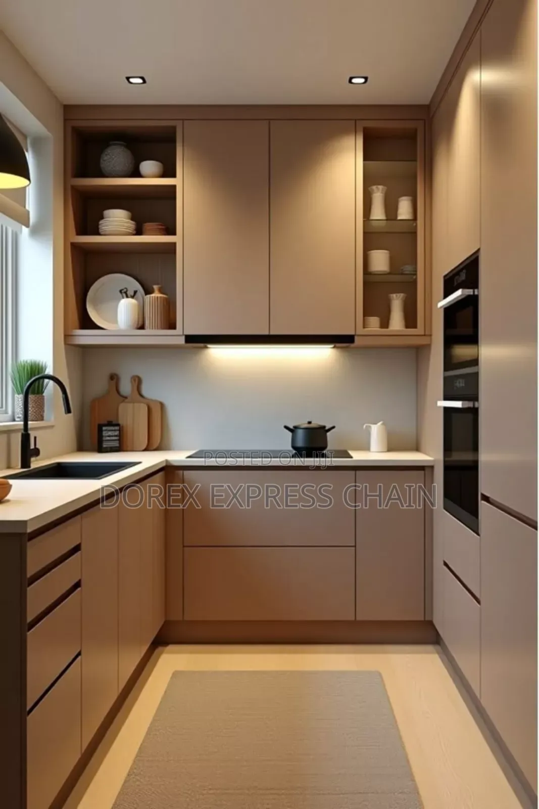 Modern Elegance: Custom Kitchen Cabinetry.