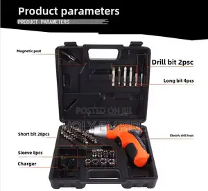 Usb Rechargeable Electric Screwdriver - 45-piece Lithium