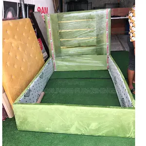 Green Shade Padded Bed Frame