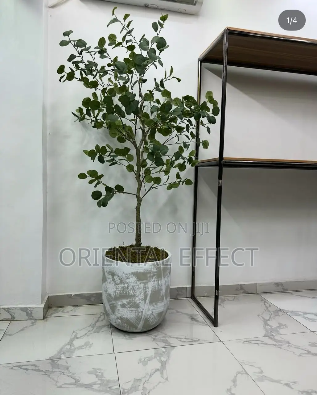 Artificial Eucalyptus Tree With Stroked Orion Pot 177cm