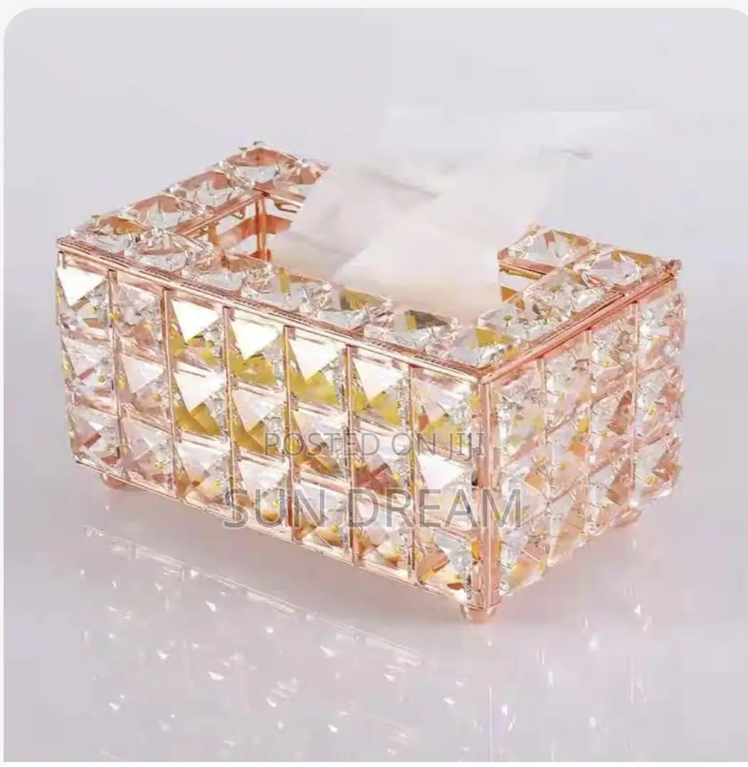 Luxury Crystal Storage Box Tissue Box Company Gift Idea