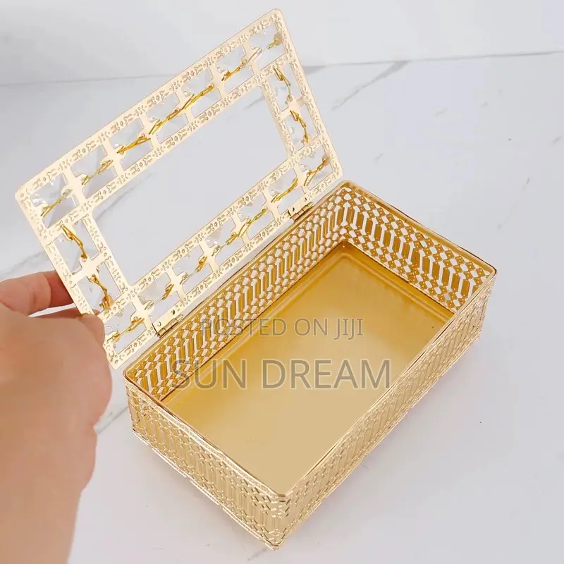 Luxury Crystal Storage Box Tissue Box Company Gift Idea