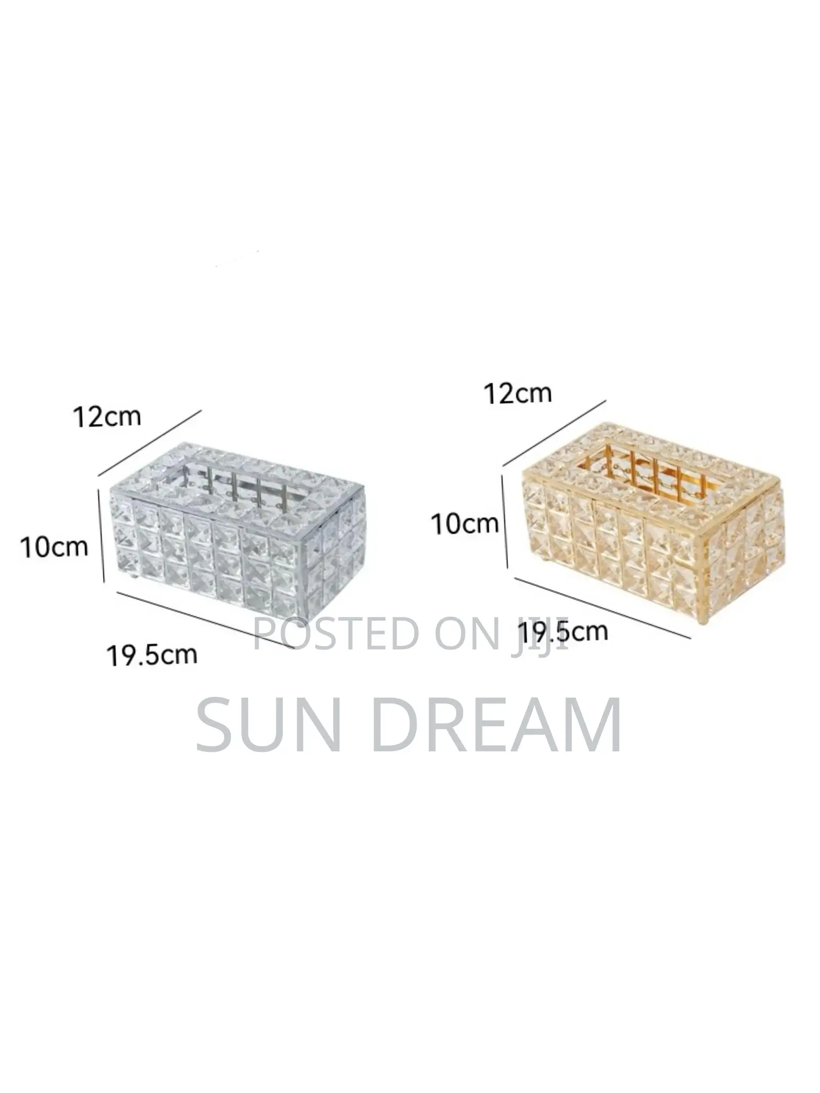 Luxury Crystal Storage Box Tissue Box Company Gift Idea