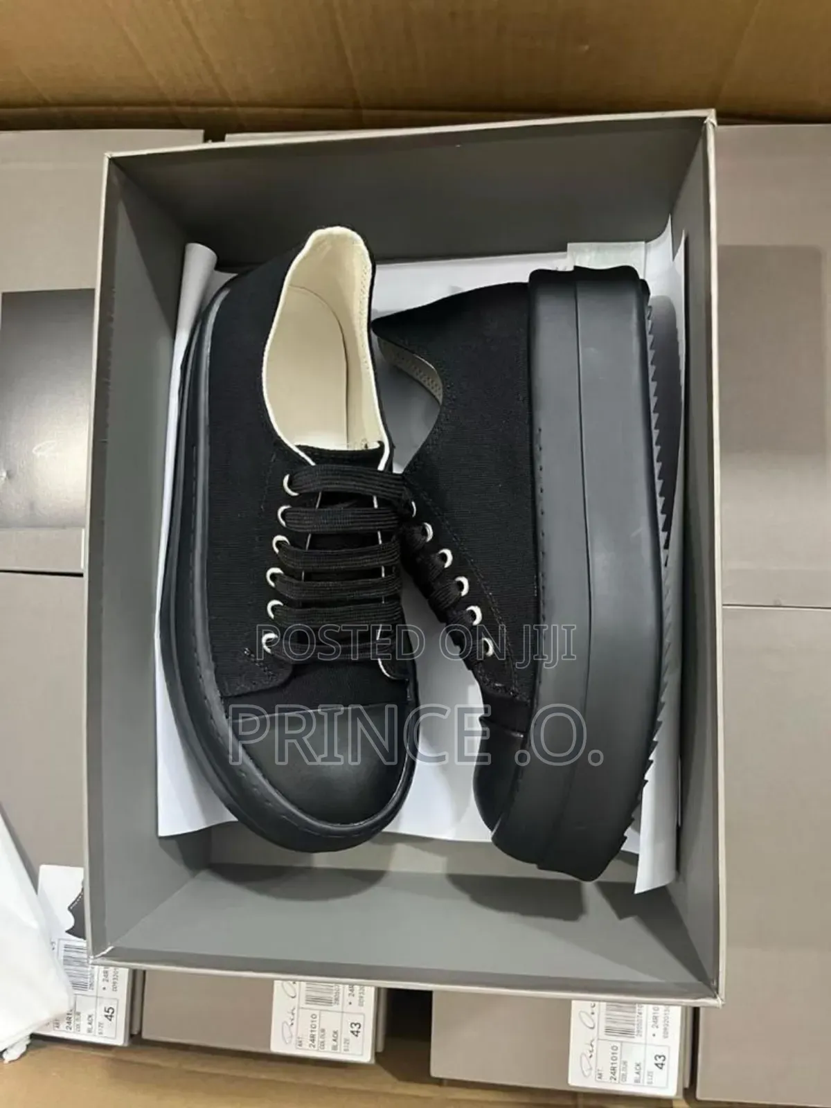Rick Owen’S Chunky Lace Luxury Sneakers