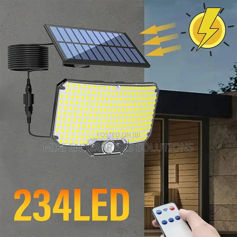 Super Bright 234 Led Solar Light With Infrared Sensor