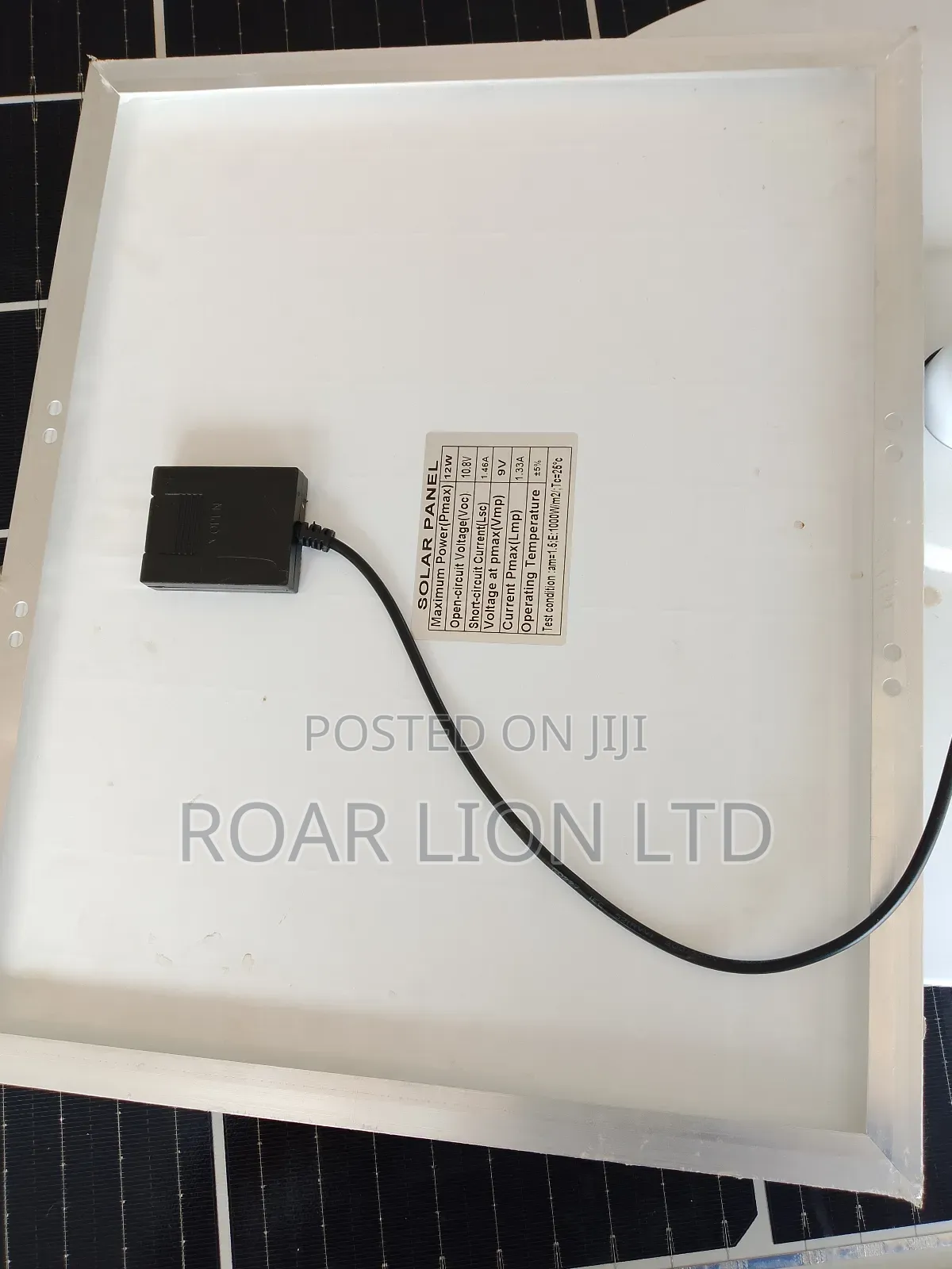 Solar Rechargeable Fan With Panel 16inches